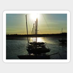 Low Light at Beadnell Harbour Sticker